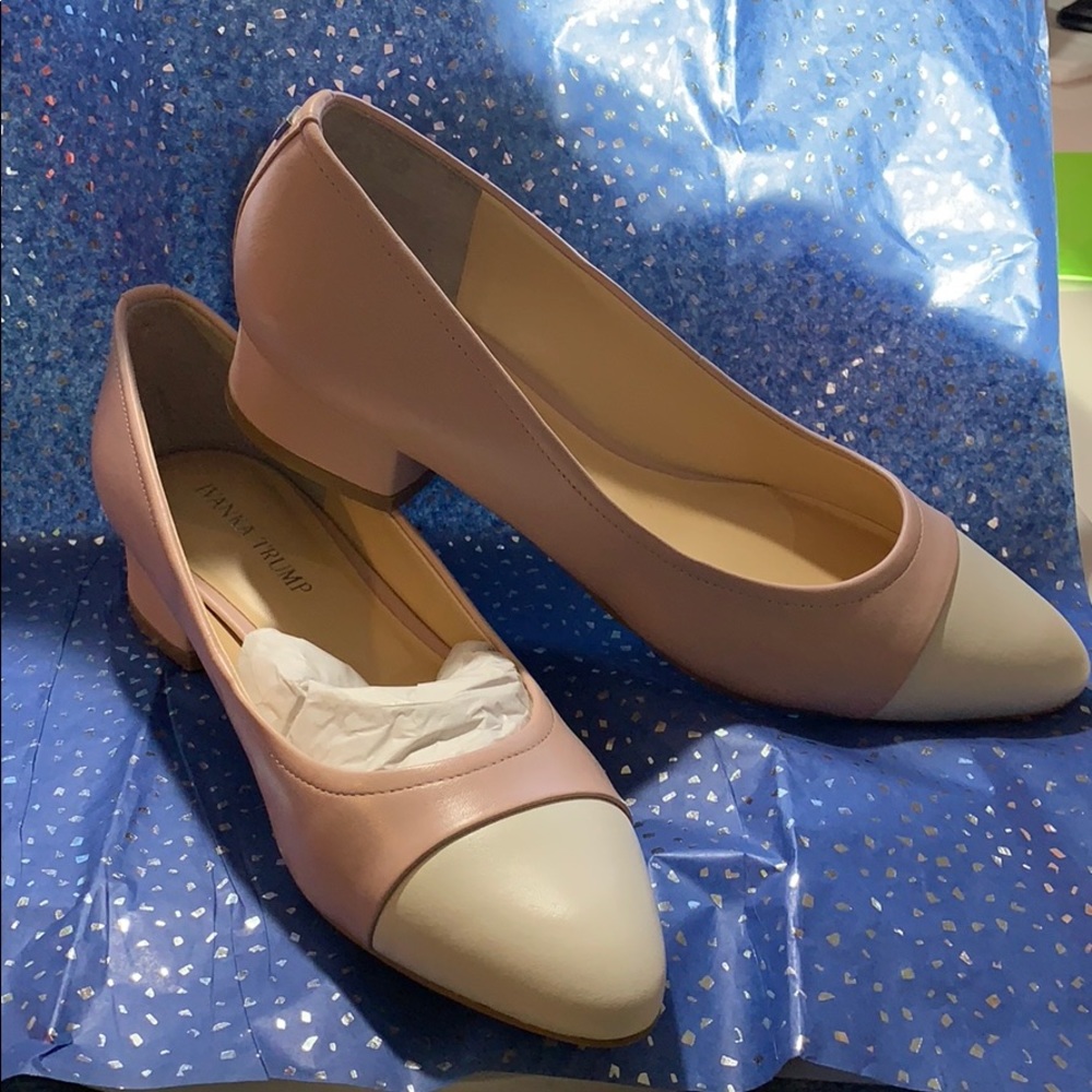 Ivanka Trump Pink Multi Leather Larrie Heels